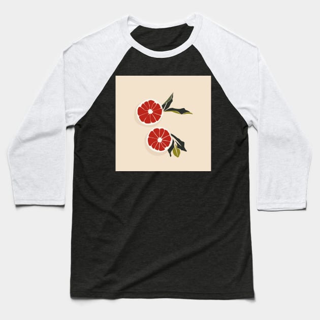 Grapefruits Baseball T-Shirt by NJORDUR